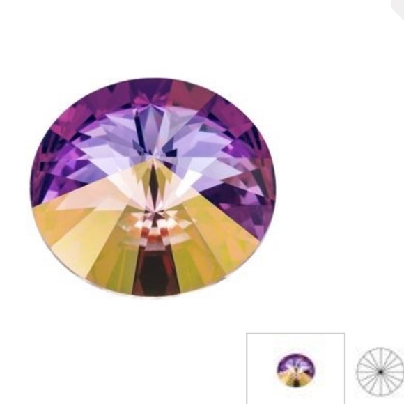 Handmade Swarovski Crystal “Crystal Lilac Shadow” Bracelet - Picture 4 of 8